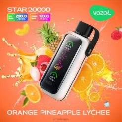 VOZOL STAR 20000 lichi de piña naranja 028X410 - Vozol Lietuva